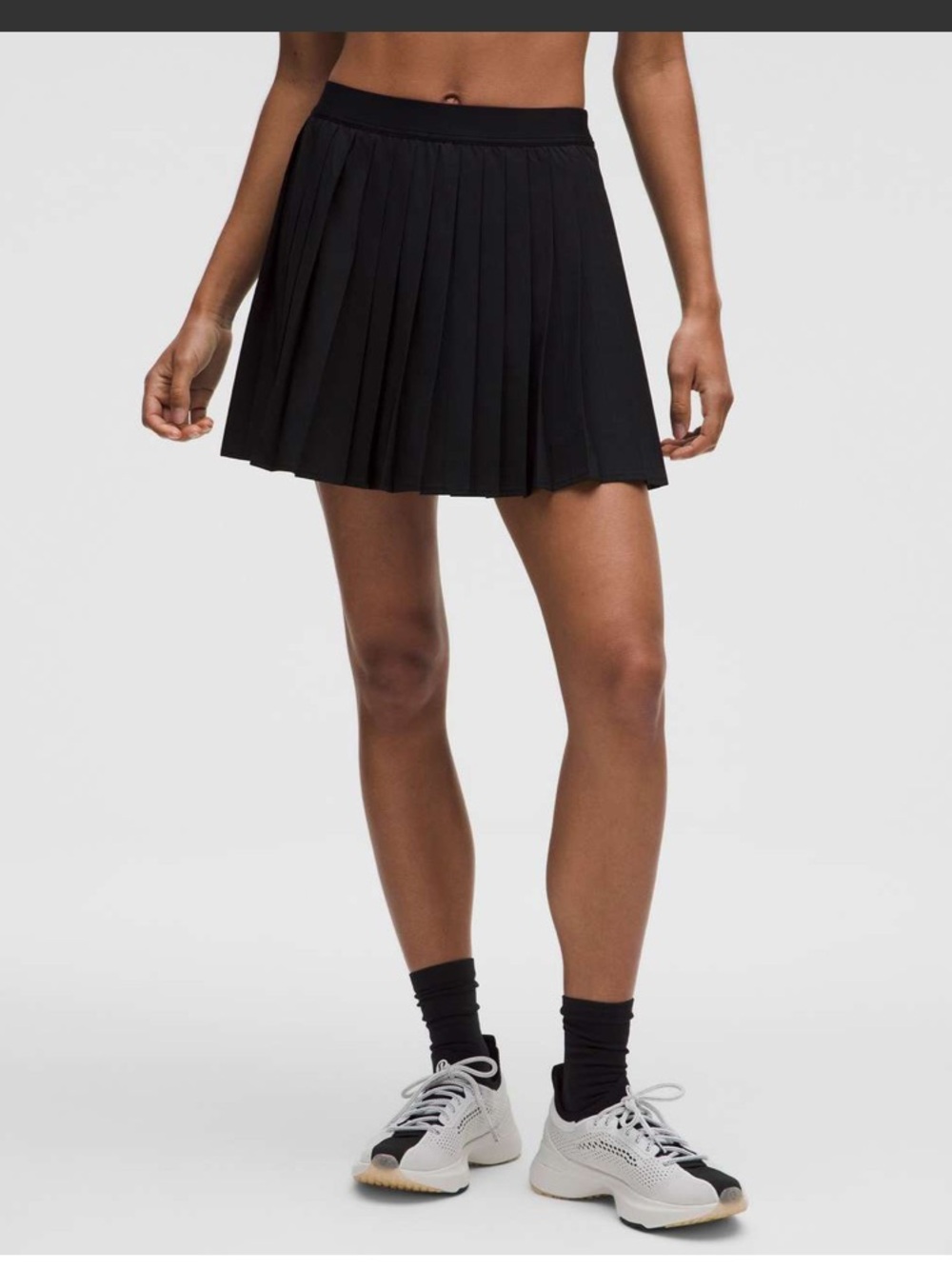 lululemon athletica Black High-Rise Pleated Skirt